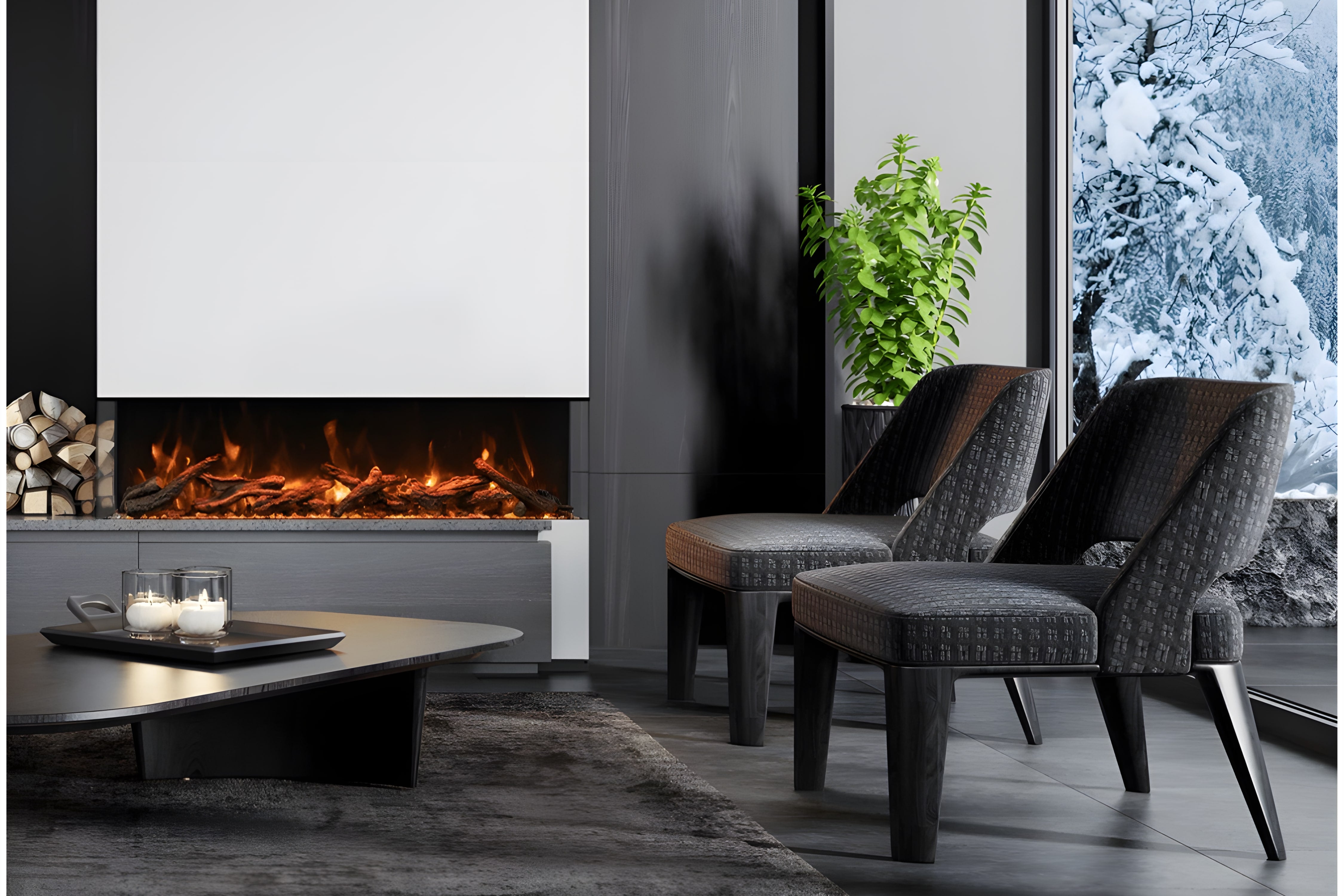 Tru View XL Deep Smart Electric Fireplace