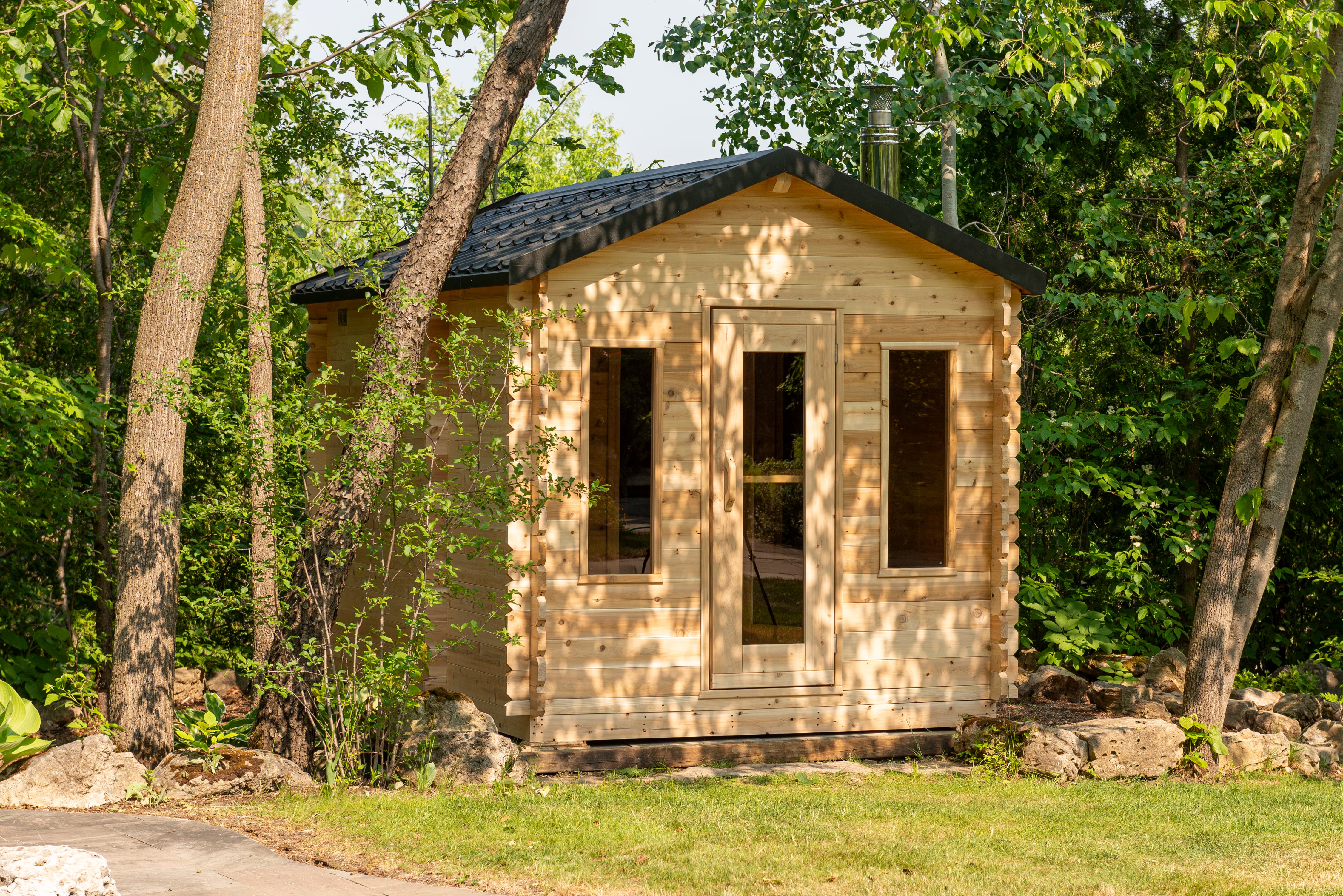 Georgian Cabin Sauna with Changeroom