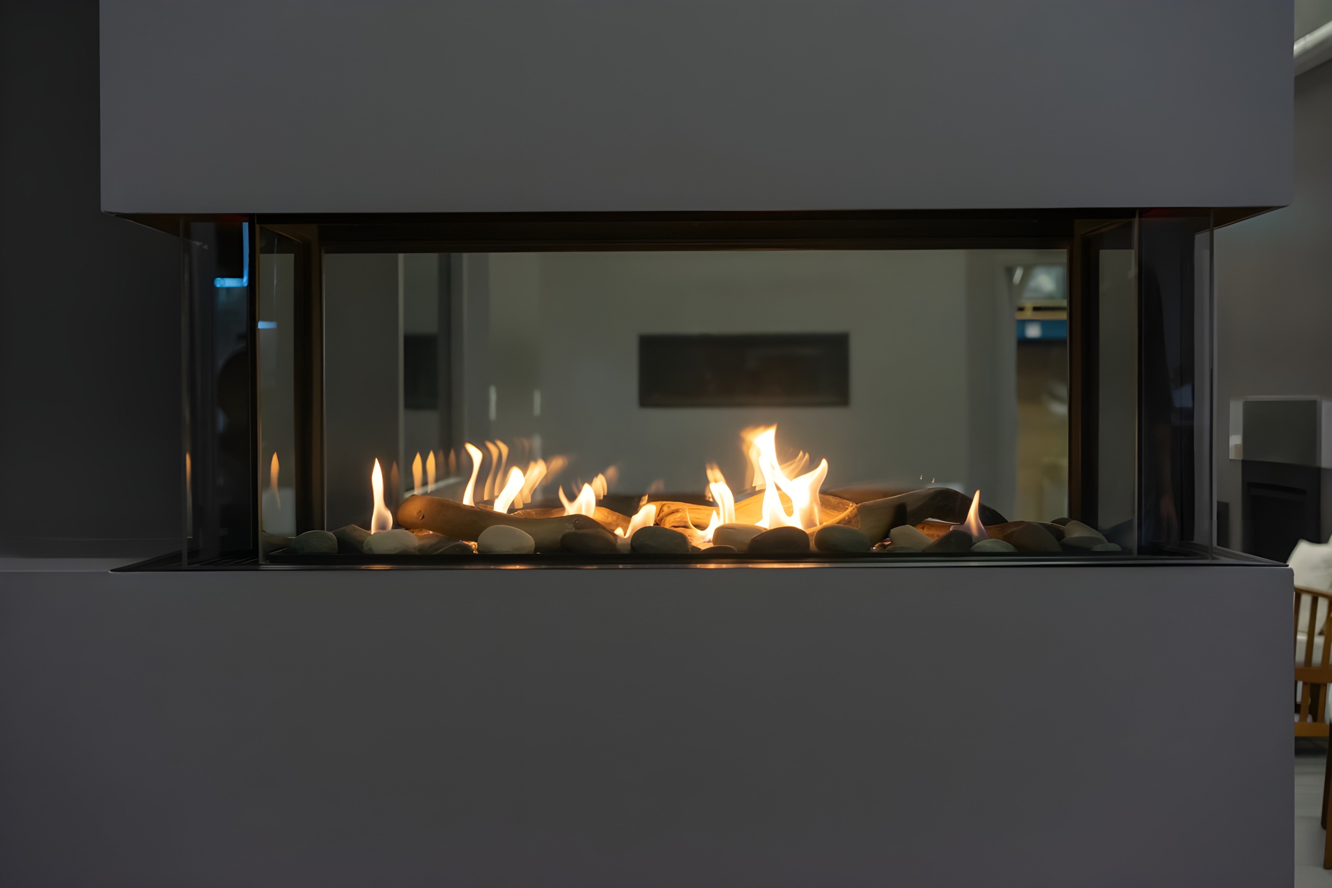 Lyon – 4 Sided See Through Gas Fireplace