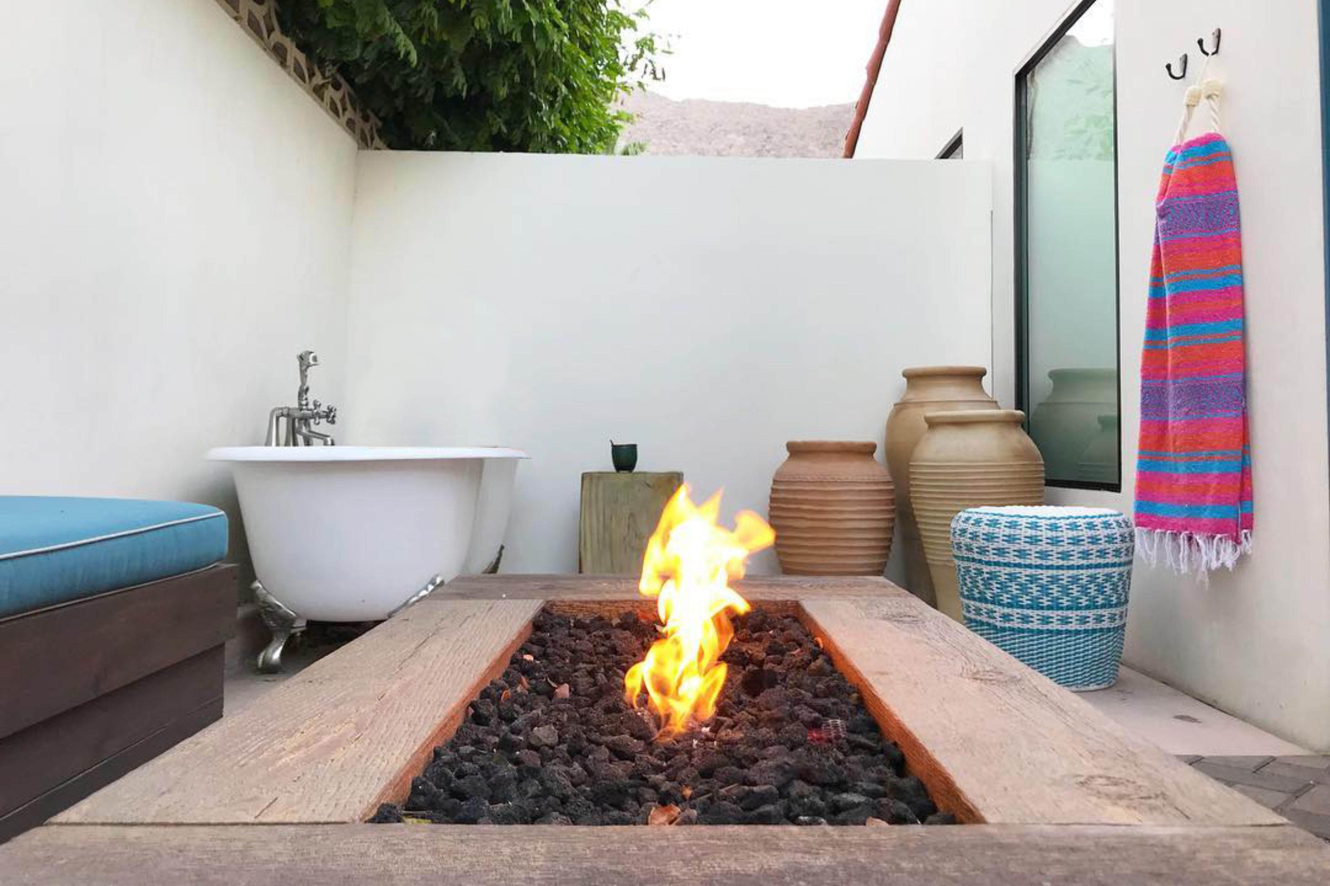 Coronado Fire Pit | GFRC Woodgrain