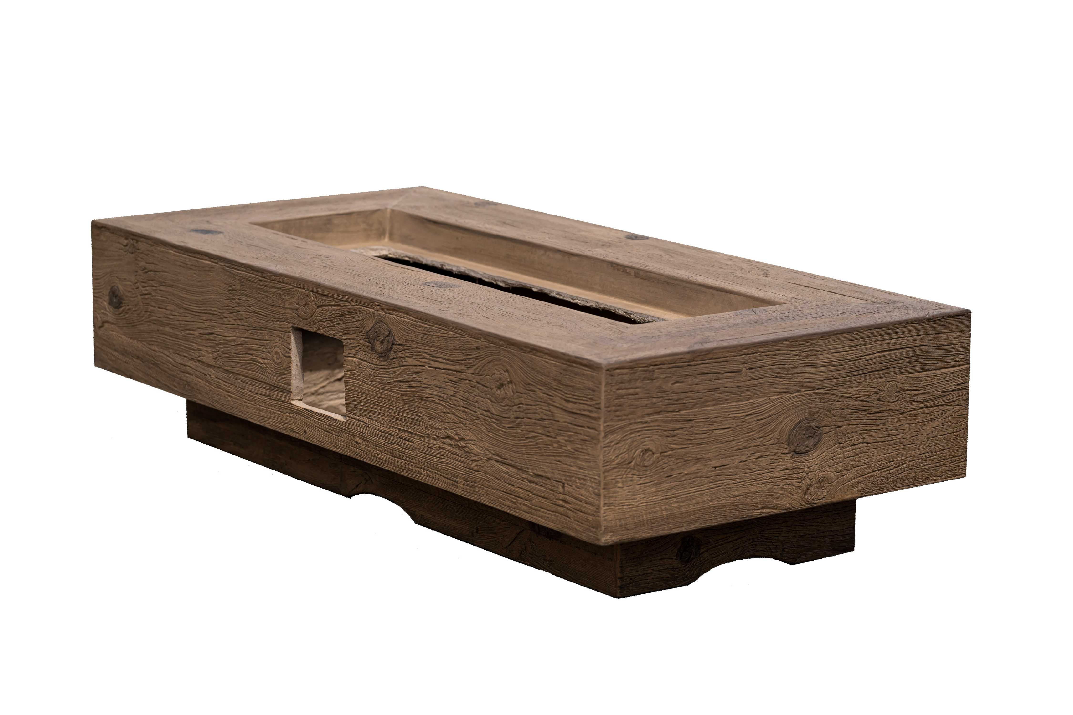 Coronado Fire Pit | GFRC Woodgrain