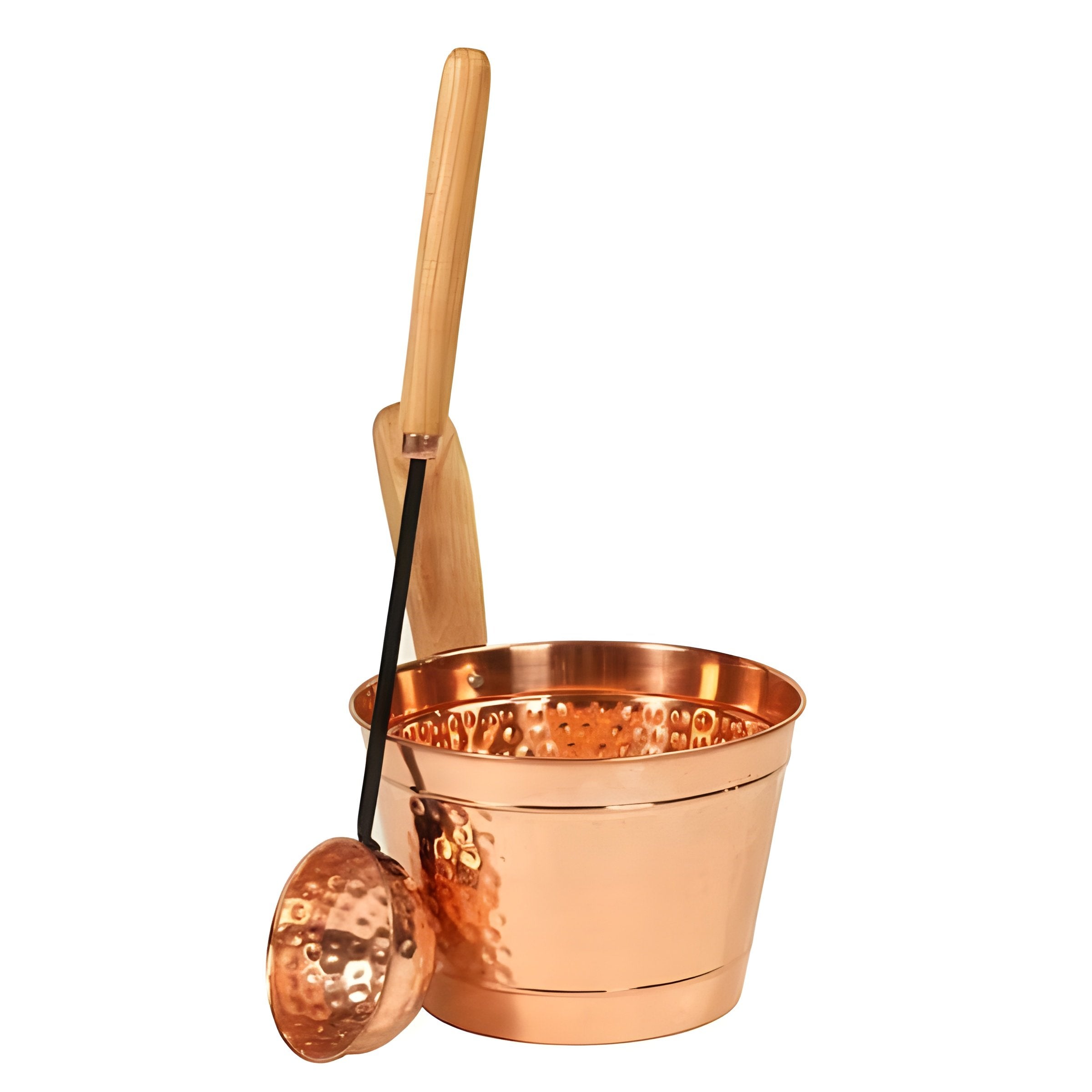 Rento Copper Sauna Bucket & Ladle