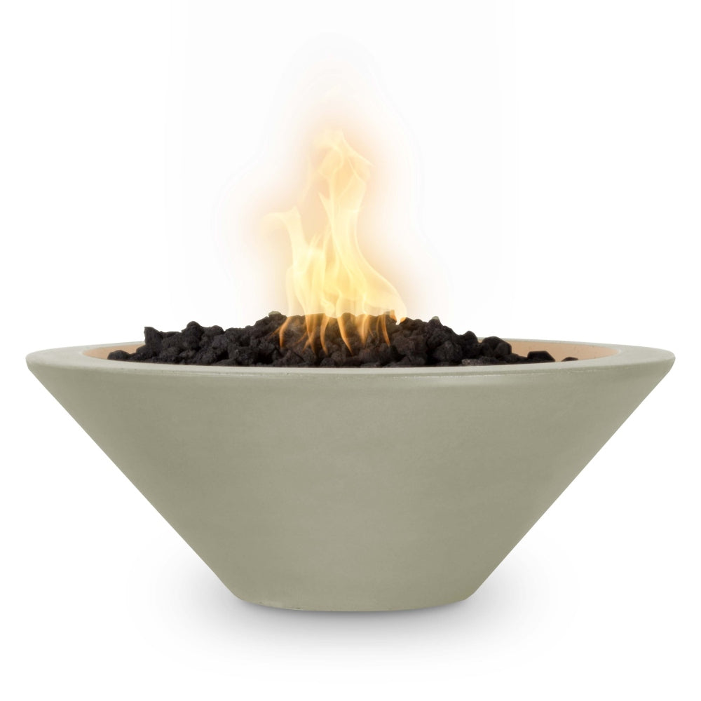 Cazo Fire Bowl – Round GFRC Outdoor Gas Fire Pit