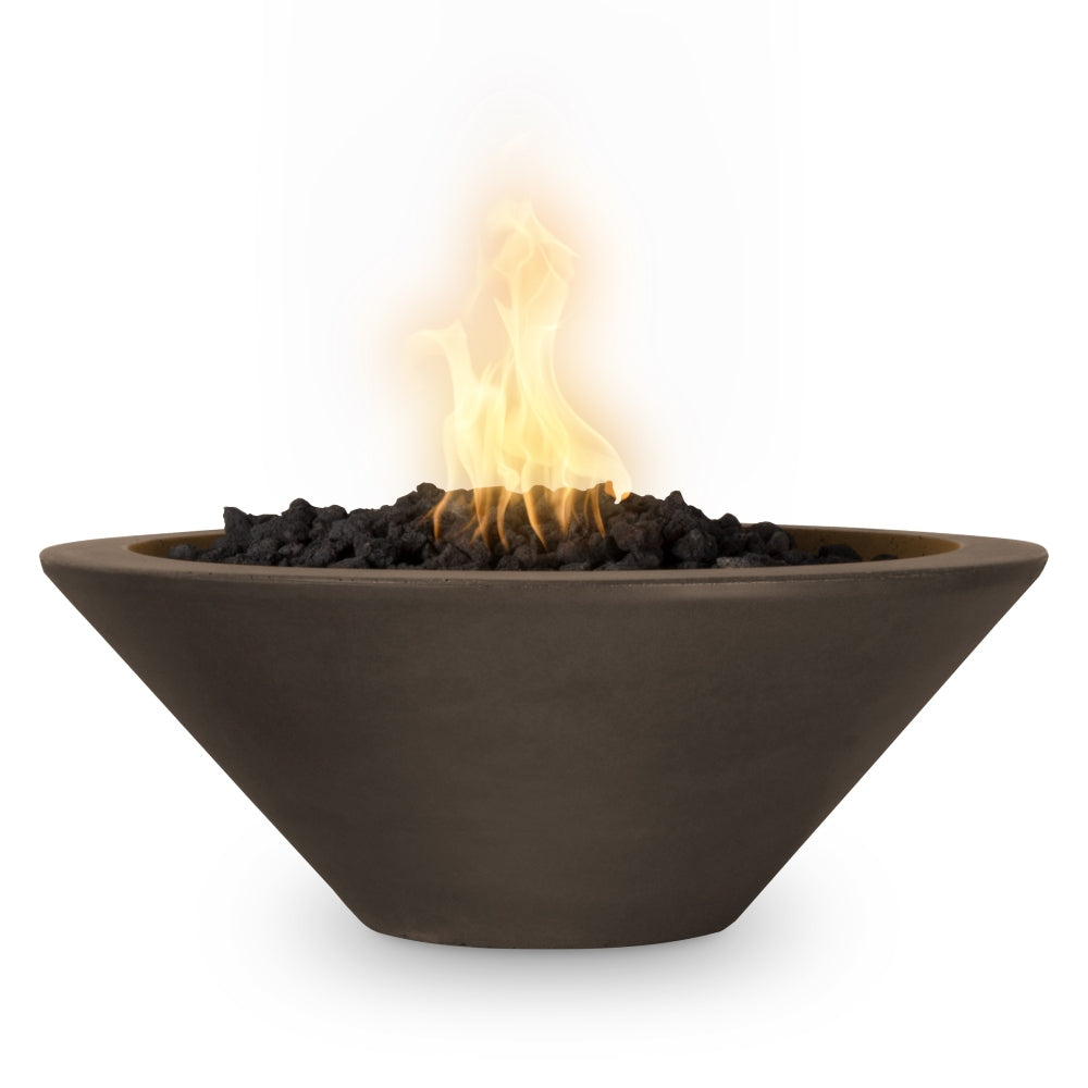 Cazo Fire Bowl – Round GFRC Outdoor Gas Fire Pit