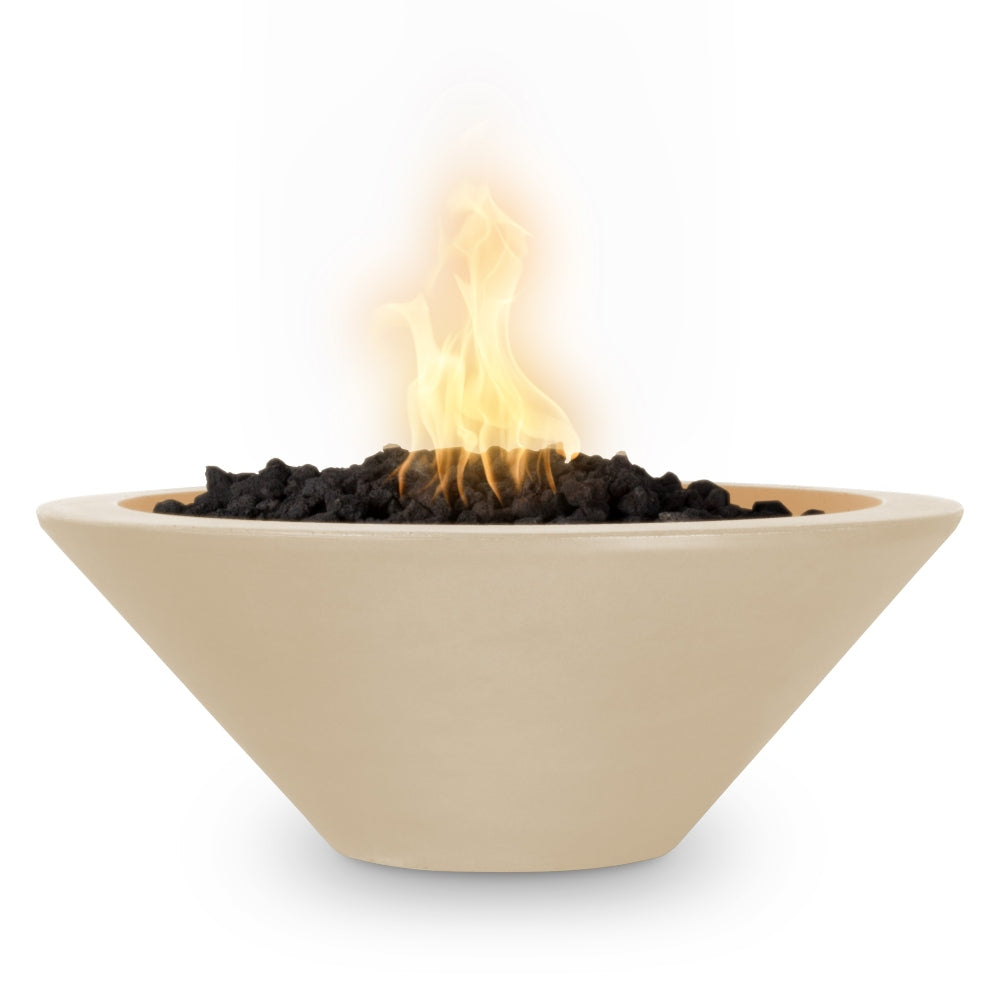 Cazo Fire Bowl – Round GFRC Outdoor Gas Fire Pit
