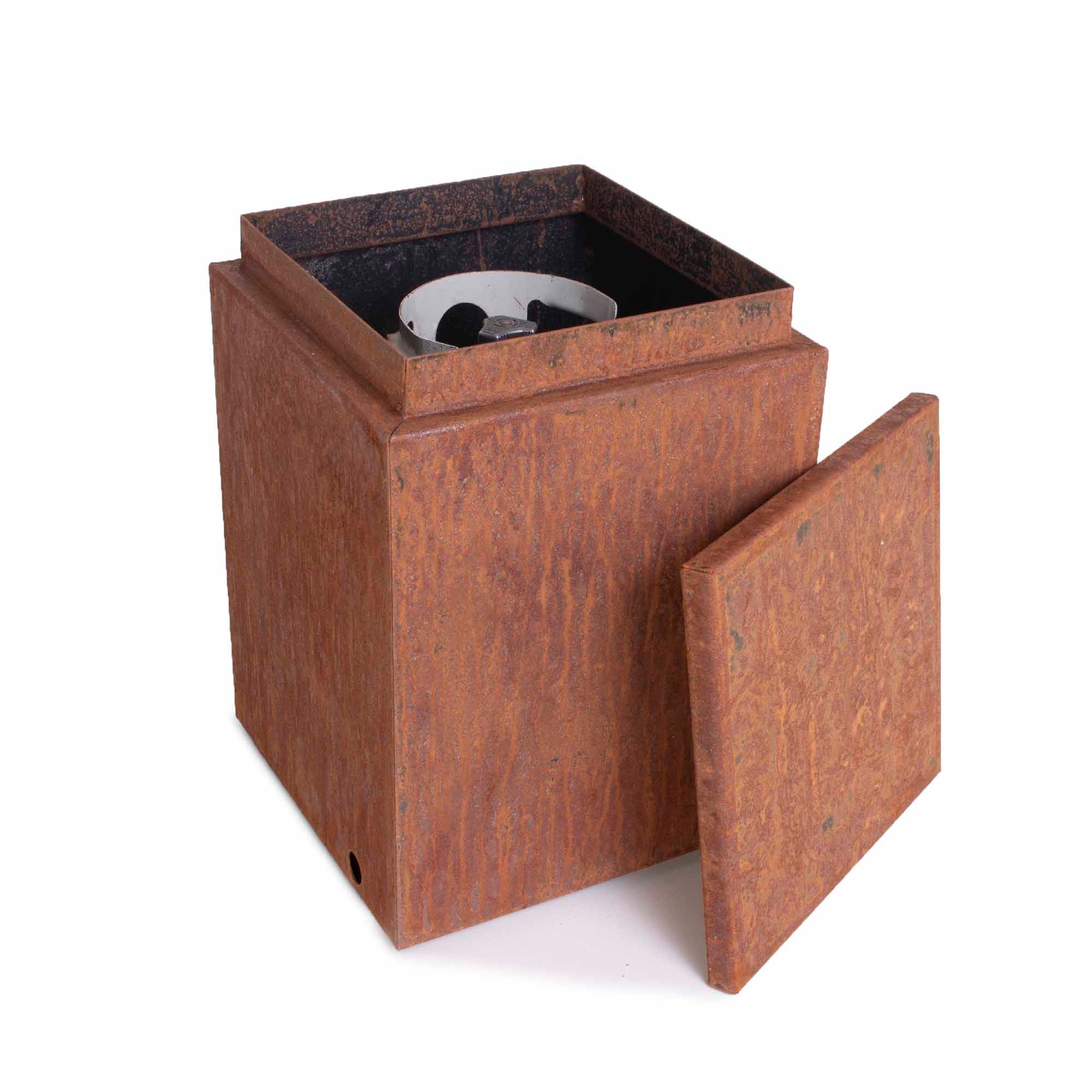 Corten Steel Propane Tank Enclosure – Removable Top