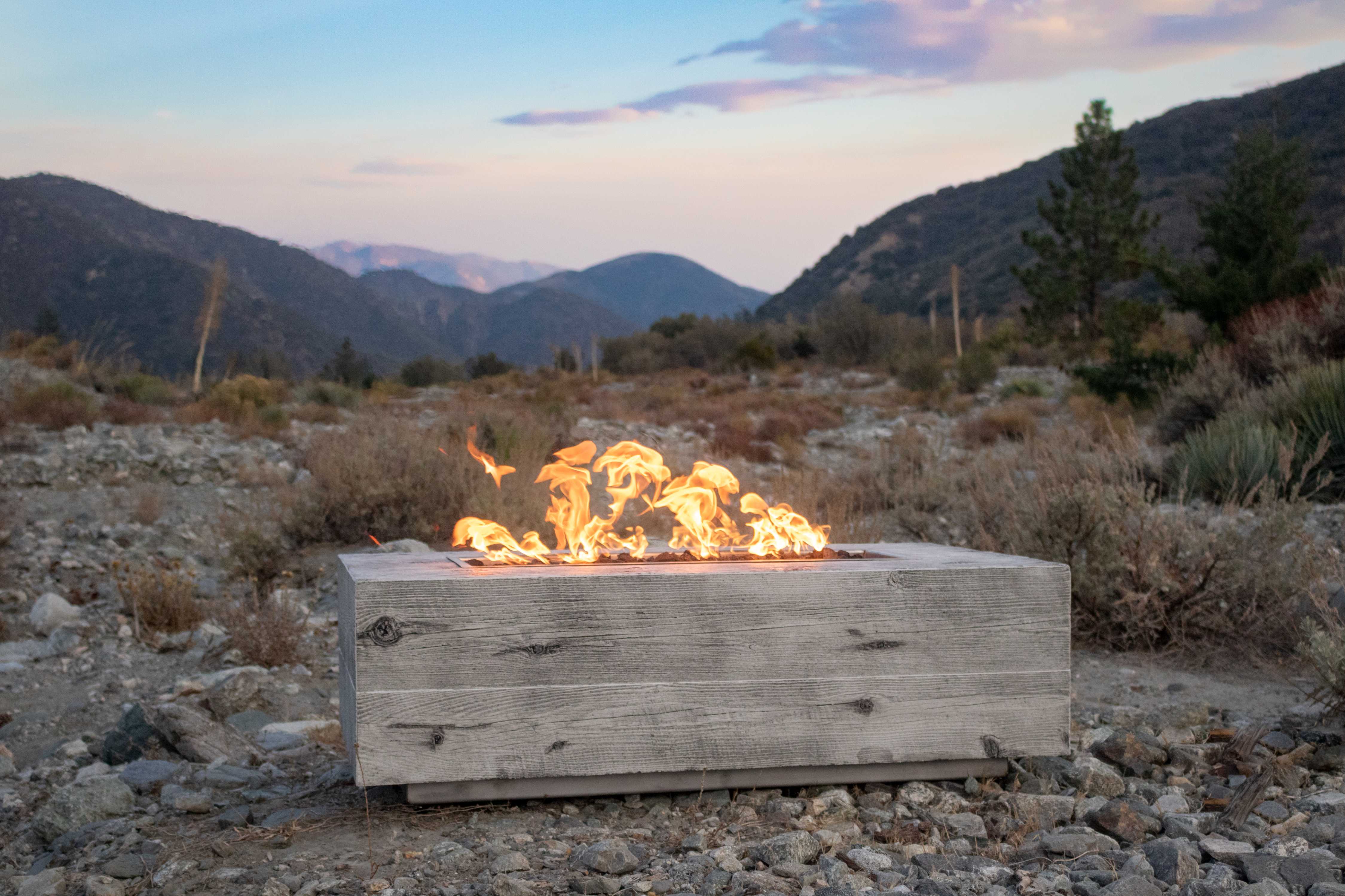Coronado Fire Pit | GFRC Woodgrain